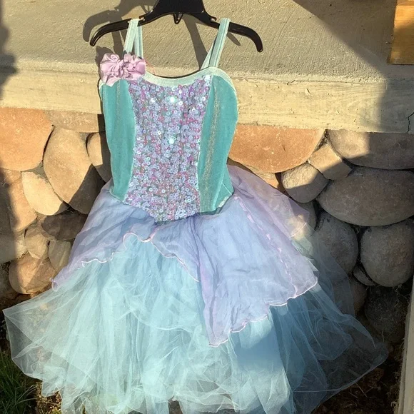 Sparkling Blue and Purple Kids Costume - Picture 3 of 14